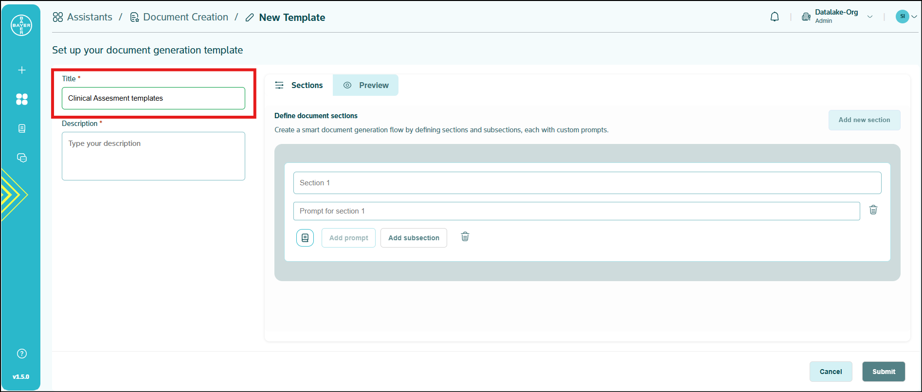 Document Creation Assistant