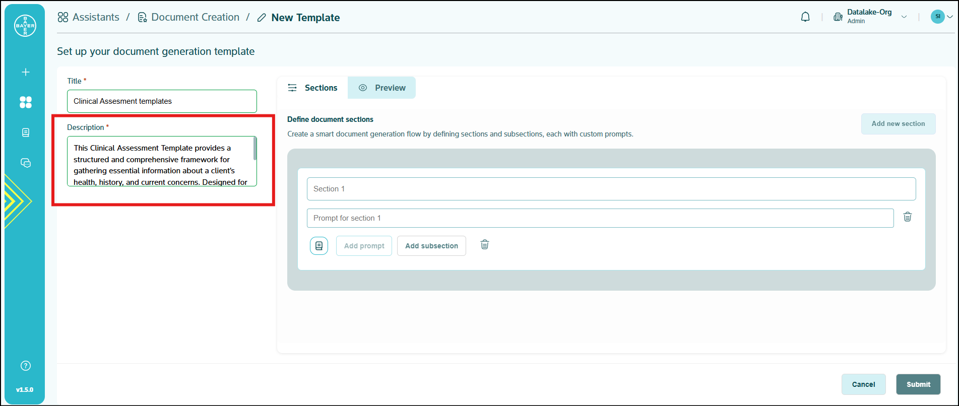 Document Creation Assistant
