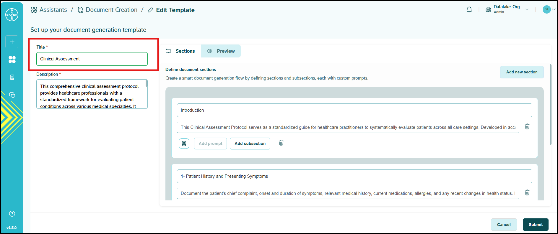 Document Creation Assistant