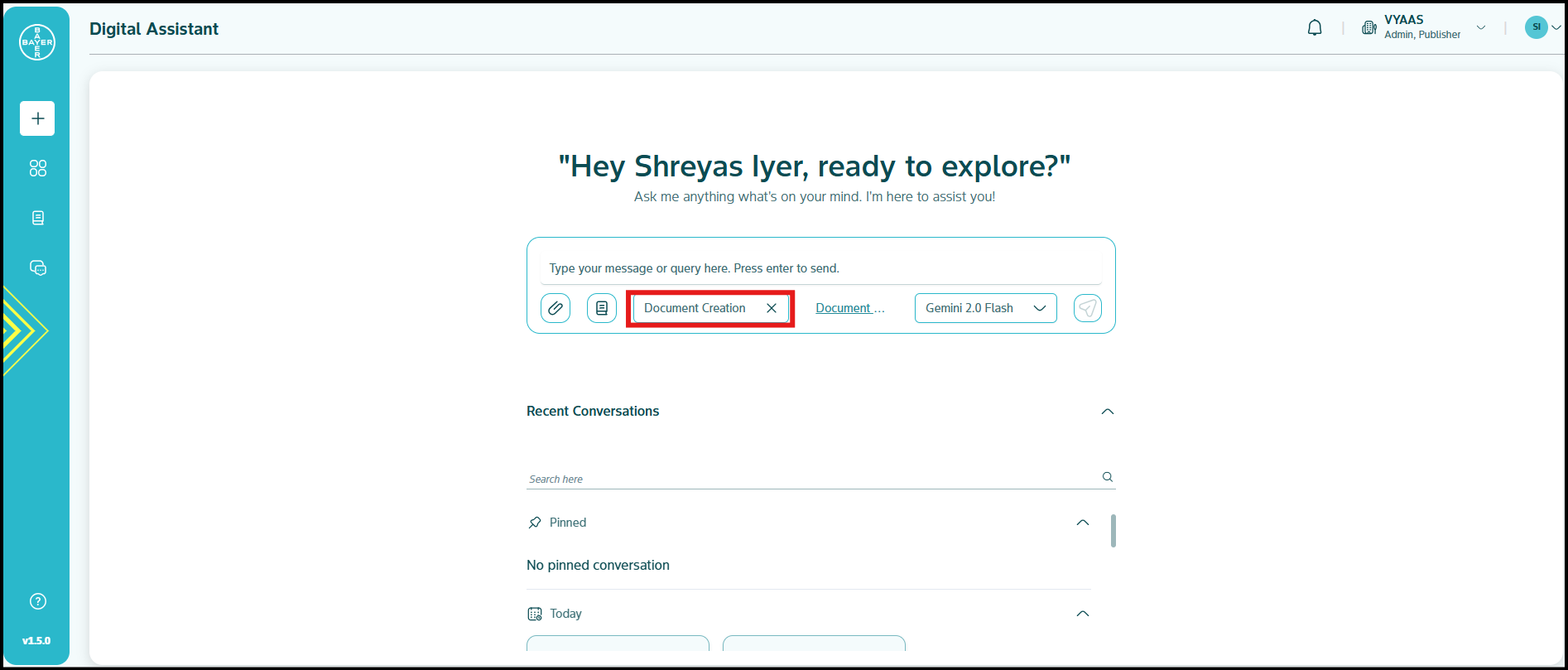Document Creation Assistant