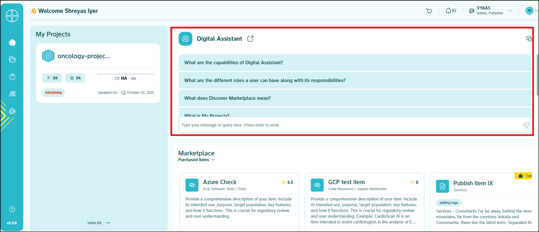 Using the Digital Assistant