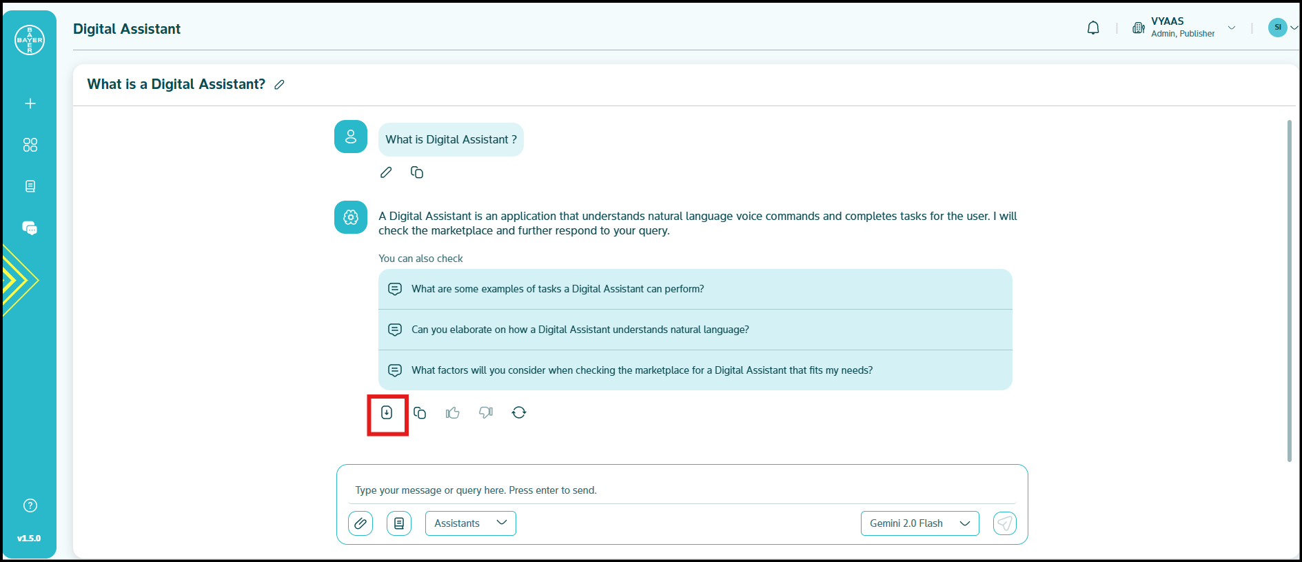 Using the Digital Assistant